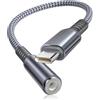 BASESAILOR Adattatore USB C a Jack 3.5mm per iPhone 17 17e 16 Pro Max Air,Connettore Cuffie DAC Tipo C 3,5mm Aux Audio per Apple 15 Plus,iPad 10 Mini 6 7,Samsung Galaxy S26 S25 S24 S23,Google Pixel 9