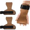 Xynovate Straps Palestra, Cinghia da Polso per Sollevamento Pesi Con Doppio Strato in Pelle Oxford, Presa Migliorata per Una Protezione Ottimale di Mano e Polso(Brown)