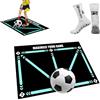 Aubzy Brand Matta di allenamento per passaggi calcio 60x90 cm - Anti-slitta Soppressore d'impatto Controllo pallone per bambini 4-15 - Allenamento passaggi con calze incluse - Ottima per giardino, cam