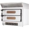 Resto Italia Forno pizza elettrico con cappa - N. 4 pizze - N. 2 Camere cm 61 x 52 x 11 h