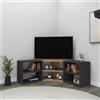 LBSIGN Mobile TV Ad Angolo Design Moderno Con Vani A Giorno Donna Rovere E Antracite
