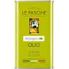 Le Fascine Olio Extravergine d'Oliva Provenzale Biologico 100% Italiano Prodotto da mono cultivar Provenzale (Latta da 5 Litri)