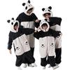 HULG Pigiama Intero Donna,Pigiama Intero Animali,Pigiama Panda,Pigiama Intero Unisex Adulto Panda,Perfetto Come Costume di Carnevale O Pigiama Natalizio per La Famiglia (Women's-M)