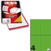 Markin Etichette multiuso verde fluo Markin C519F - 105 x 148 mm - 400 etichette