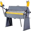 VEVOR Piegatrice per Lamiera e Vaschetta, Piegatrice per Lamiera da 1220 mm, Capacità in Acciaio Dolce Calibro 12, Regolabile da 0 a 135 Gradi, per Metallo con 8 Dita, per Piegature Precise