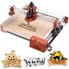 VEVOR Macchina per Incisione CNC 4040 con Mandrino da 100 W, Fresatrice CNC su Legno a 3 Assi, Controllo GRBL, Guida Lineare, Area di Lavoro 40 x 40 x 9,5 cm, per Taglio e Intaglio su Legno e Acrilico