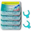 TEEsmile Evolutivo Clean Dental Flosser, kit di maniglie + testine ricaricabili (senza manico incluso, + 200 ricariche extra resistenti)