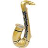 Smiffys Sassofono gonfiabile, oro, 55 cm, divertente, accessorio per travestimento