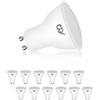 GY 12 lampadine LED GU10, 8W equivalenti a 80W, 2700K bianco caldo 800 lumen, lunga durata, basso consumo, adatte per illuminazione a binario e case da incasso certificate CE, non dimmerabile