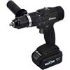 RIBIMEX PRBAT20/PRO3 Trapano avvitatore a percussione professionale 2 batterie 20 V 2Ah - 4Ah