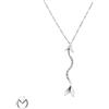 Collana oro bianco 18 Kt 750 freccia diamanti 0,035 ct -1305/ST-