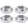 INJORA RC Ruota Hex Hub 12mm Estensione Adattatore 4pcs Metal Combinare Coupler Set per 1/10 RC Crawler Axial SCX10 Traxxas TRX4 D90 (Argento 6mm)