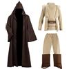 Kitimi Costume Je-d Bambini, Veste con Cappuccio Mantello, Costume Carnevale Bambino Vestito Cosplay (Marrone)
