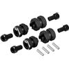 INJORA Nero Mozzo Esagonale Ruota Estensori +5mm per Axial SCX24 Upgrade 1/24 RC Crawler, 4PCS