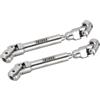 INJORA Alberi di Trasmissione Acciaio Inossidabile per l'aggiornamento FMS FCX10 K5 1/10 RC Crawler, 104-139mm