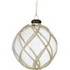 BRANDANI Sfera Natale Intreccio Trasparente 10 Cm