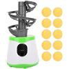 Alomejor Macchina automatica per palline Pong Ginnico Pong Macchina automatica da lancio con 10 palline per attrezzature sportive