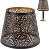 Tissting Paralume in metallo, 5,1 x 7,5 x 5,9 pollici E26 E27 Tree Forest Style Out Parampada Copertina decorativa del paralume per il soggiorno per soggiorno camera da letto