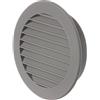 LIRAST Ø 100mm Grigia Rotonda Griglia di Ventilazione in Plastica - Griglie D'Aerazione
