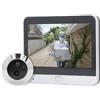 Asixxsix Telecamera Spioncino per Spioncino, Videocitofono Digitale WiFi con Visione Notturna e Rilevamento del Movimento, Telecamera Digitale per Porta con Schermo LCD IPS 4,3 Pollici