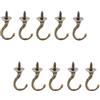 OOTSR 20pcs ganci a soffitto, colore ottone intaglio d'epoca ganci a vite per la casa/cucina/uso interno ed esterno