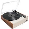 Victrola Giradischi Victrola Eastwood II con altoparlanti - Bluetooth 5.1 e tecnologia Vinyl Stream, giradischi vintage a 3 velocità, testina Audio Technica AT-3600LA (Rovere)
