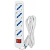 yefix Multipresa 4 Uscite Schuko con Spina 16A | 4 Prese 10/16A con Interruttore di Sovraccarico e Cavo 1,5M