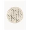 Westwing Collection Tappeto rotondo in cotone fatto a mano con motivo rombi Bina