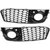 Aramox Coperchio Fendinebbia Aramox, 2 Pezzi Cornice Fendinebbia ABS Griglia a Rete Adatta per B8 2009-2011 Base Berlina 4 Porte(Nero)