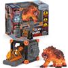 schleich ELDRADOR Creatures | BattleCave Orso di Lava 42732 | Set con caverna, Mostro e Cristallo | con Funzione di tiro e Trappola | caverne impilabili e Combinabili | dai 6 Anni | 31 Pezzi