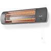 Nedis Termoventilatore da parete elettrico, termoconvettore da parete, 1200 W, grigio
