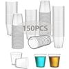 Colexy Bicchieri Da Shot Plastica 10 Pezzi Bicchierini Piccoli Da Liquore Plastica,30ml, Riutilizzabili, Bicchieri Shottini, Bicchieri Da Shot A Forma