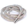 Qcwwy Lacci delle Scarpe, Strass Corda Glitterata Strass Diamante Felpa con Cappuccio Stringhe Catena di Strass Corde Rotonde Lucide per Artigianato Lacci delle Scarpe Fai-da-te (Colore AB)