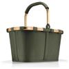 reisenthel Carrybag - Robusto cestino per la spesa con ampio spazio e pratica tasca interna - Design elegante e impermeabile, Forest Gold, Einheitsgröße, casual