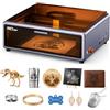 Creality Falcon A1 Incisore Laser 10w, con Supporto D'Aria, Posizionamento Della Fotocamera Hd, Laser di Sicurezza di Classe 1, Per Legno, Metallo, Acrilico, Per Principianti