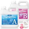 WYCOON Gomma siliconica liquida per stampi - 15 Shore A, Non tossica a Cura Rapida (1:1), per la Realizzazione di stampi per Resina epossidica, Candele, Gesso e Fai da Te (Translucido, 2.3kg)