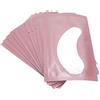 Brrnoo 50 paia maschera occhi, cuscinetti estensioni ciglia idrogel privi di lanugine, patch gel occhi colore rosa