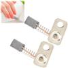 Tissting Spazzole di carbone per trapano unghie, Set di 2 spazzole in acciaio al carbonio per manipolo, Accessorio per macchina elettrica manicure per uso domestico e salone