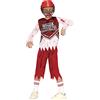 FIESTAS GUIRCA Costume da Quarterback Zombie - Giocatore Rugby Insanguinato - Costume Halloween Bambino 3-4 Anni