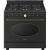 Smeg Cucina CO90GMAN2 con forno elettrico e piano cottura gas finitura antracite da 90x60 cm