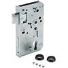 AMF 567276 - Serratura di ricambio 140 U (per serratura da 40 mm, mandrino: 60 mm, in acciaio zincato, testa girevole, 3 mm sporgente per cilindro profilato)
