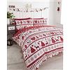 Noel De Cama Copripiumino Matrimoniale Reversibile, Rosso, Doppio