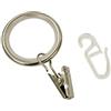 Gardinia 32071 Anello per Tenda per bastoni per Tenda, incl. Inserti scorrevoli, Ganci Pieghevoli e Ganci a Clip, Linea Kira
