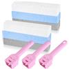 PXARMYYXGS 6 Pezzi Pietra Pomice per Pulizia WC, Blocco Pulizia, Pietra Pomice con Manico, Pietra per WC, Rimuove Macchie da Griglie, Cucine, Docce, Bagni, Lavandini, con 3 Manici