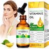Generico Olio di Vitamina E Naturale Altamente Concentrato Da Diluire in Siero Viso, Crema Antirughe, Prodotti per Capelli, Unghie e Cuticole Antiossidante, Antietà, Antimacchie, Lenitiva 60ml
