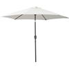 Outsunny Ombrellone da Giardino Inclinabile, Apertura a Manovella, Ø2.7x2.35m Beige|Aosom