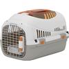 PawHut Trasportino per Gatti e Cani Piccoli Fino 4 kg in Plastica con Finestra Superiore, 49x32x31 cm, Grigio | Aosom Italy