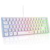 THE G-LAB Tastiera Da Gioco - The G-Lab - KeyZ-HydrogeN-W/fr - Membrana Bianca Al 60%