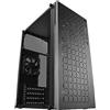 Mars Gaming MC-1000, Case Compatto MicroATX, Design Frontale Metal-Mesh, Finestra Laterale Completa, 1x Ventola FDB 80mm Ultra-Silenziosa, Nero