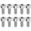 LT Easiyl 10 dadi di bloccaggio M3 x 6 mm per chitarra, compatibili con Floyd Rose (argento)